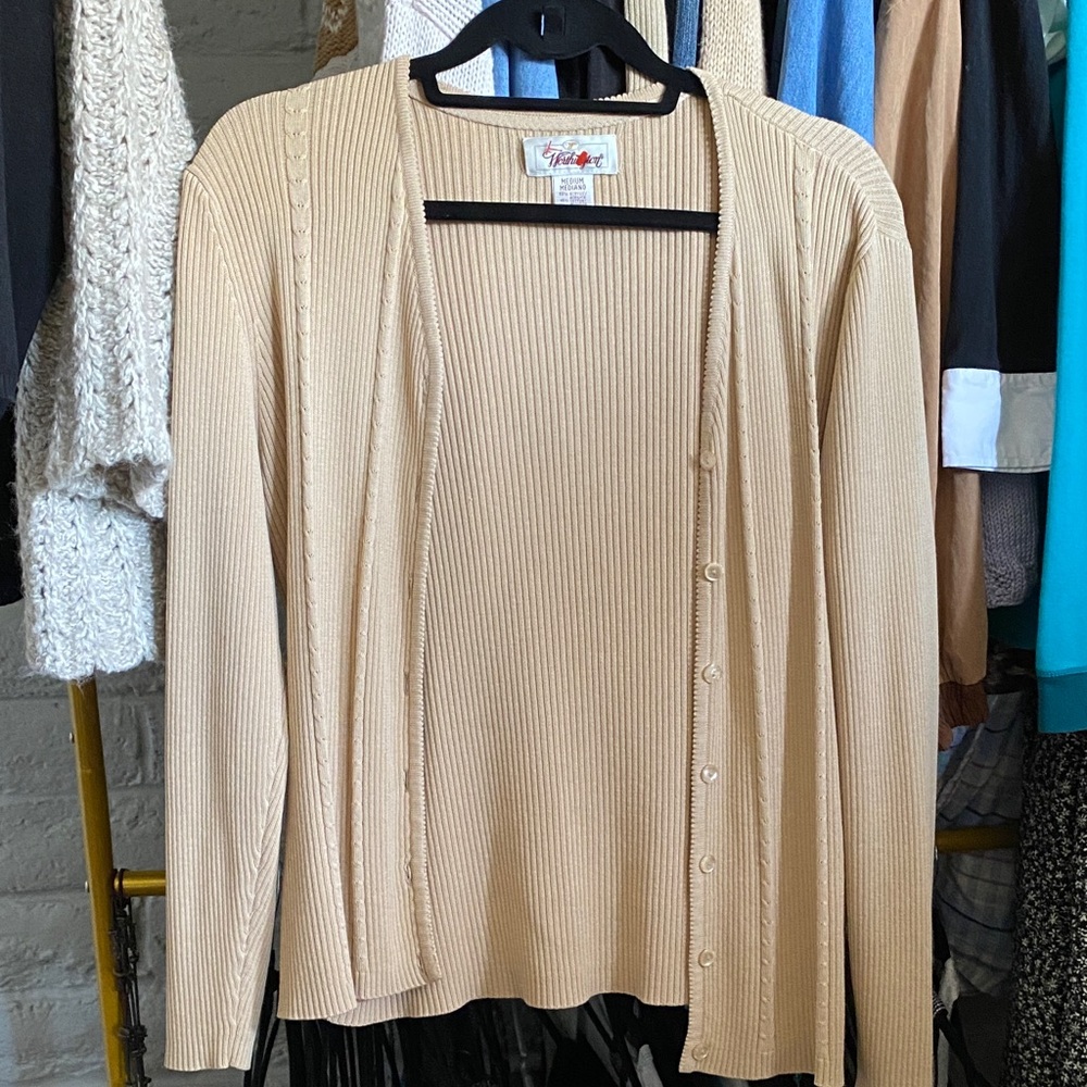 Worthington Women's Tan Cardigan Sweater